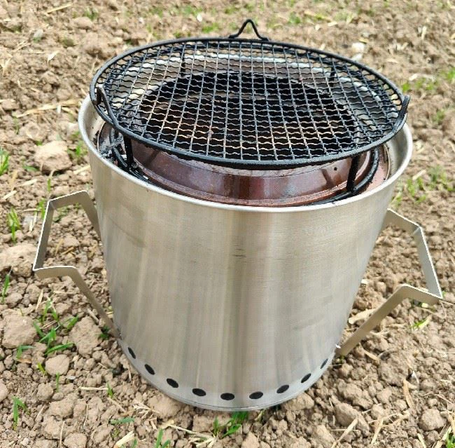 SOLO Smokeless 304 Stainless Stove With Grill