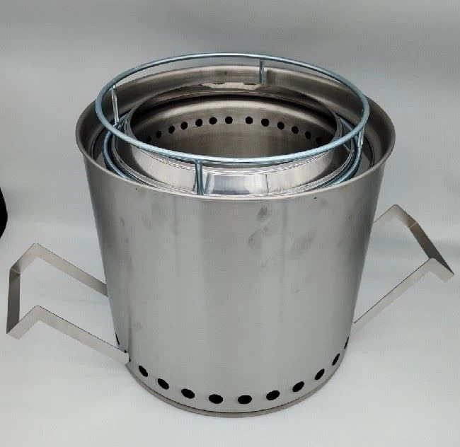 SOLO Smokeless 304 Stainless Stove With Grill