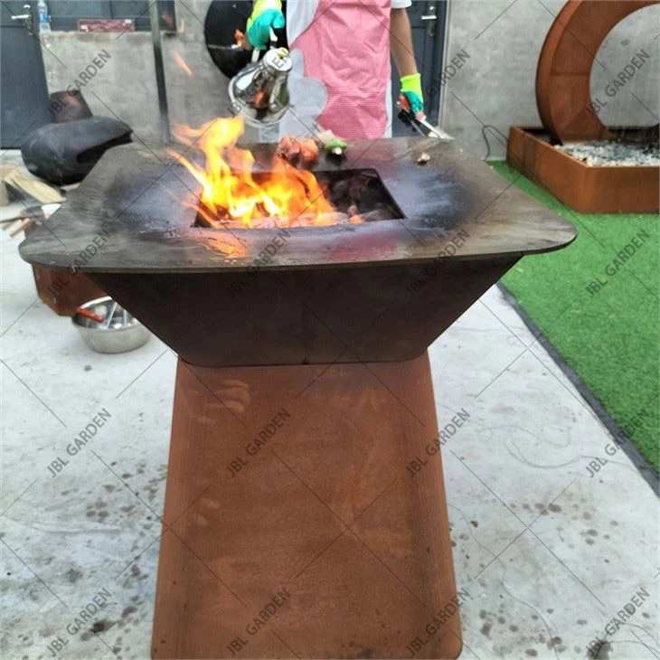 Charcoal Fire Table Durable BBQ Grill