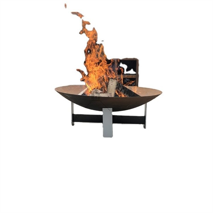Corten Steel Fire Bowl และ Bbq