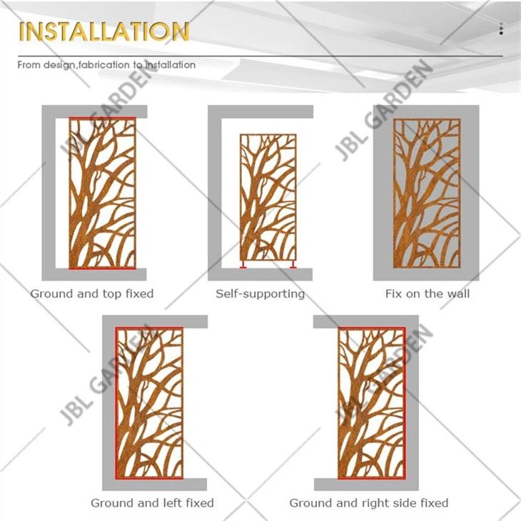 Metal Garden Screen Panel