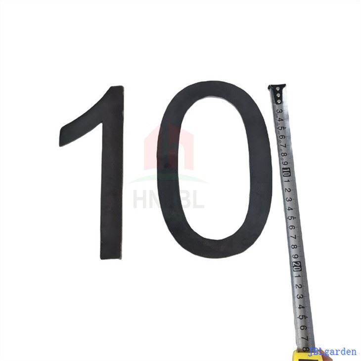 Metal Numbers- RUSTY Or NATURAL Steel Finish