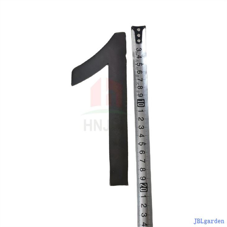 Metal Numbers- RUSTY Or NATURAL Steel Finish