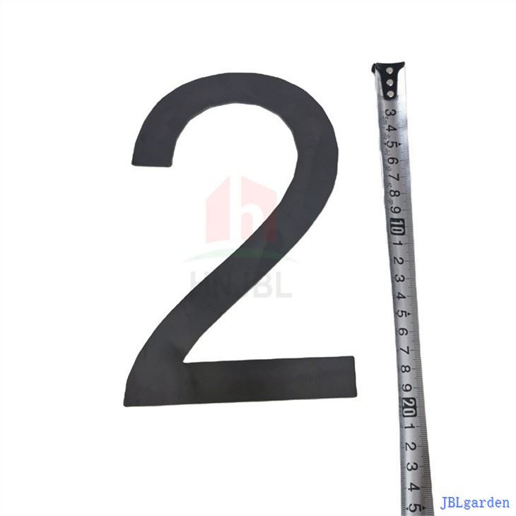 Metal Numbers- RUSTY Or NATURAL Steel Finish