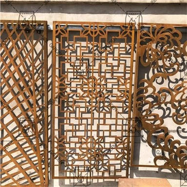 หน้าจอ Corten Steel ตกแต่ง