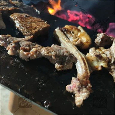 Corten Steel แคมป์ปิ้ง Fire Pit Grill Bbq