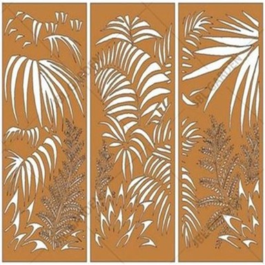 การคัดกรองการตกแต่ง Corten Steel
