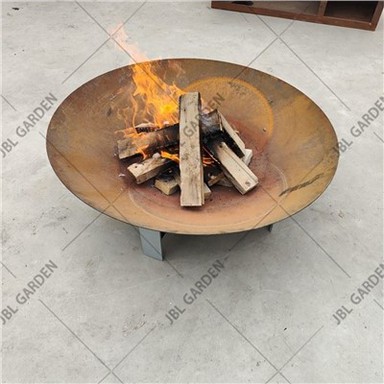 Corten Steel Fire Pit สำหรับลาน