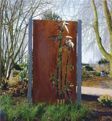 รั้วแผงเหล็ก Corten
