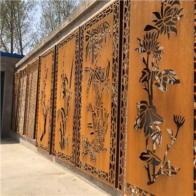 รั้วความเป็นส่วนตัว Corten Steel