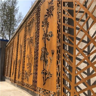 หน้าจอตัดด้วยเลเซอร์ Corten Steel แบบกำหนดเอง
