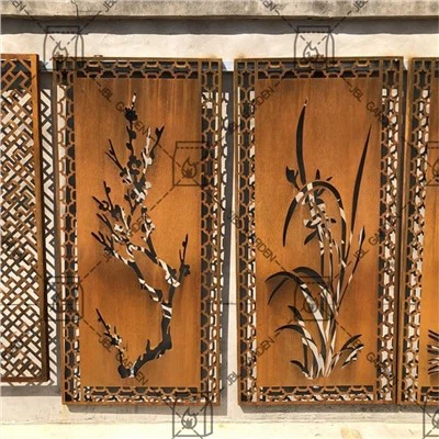 แผงหน้าจอ Corten Steel แบบกำหนดเอง