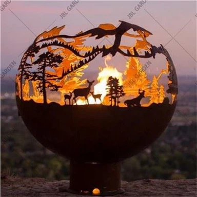 Fire Pit Ball ตกแต่งภายนอก