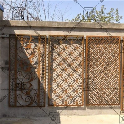 แผงสวน Corten Rusted Screen