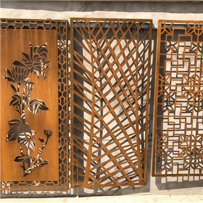 แผงหน้าจอโลหะศิลปะความเป็นส่วนตัวของสวน