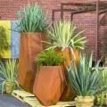 ชาวไร่เหล็ก Corten สี่เหลี่ยมผืนผ้าสำหรับสวน