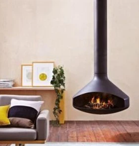 Carbon Hanging Fireplace factory