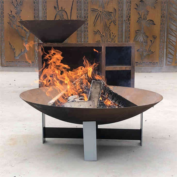 ชามไฟหลุมไฟ Corten Steel