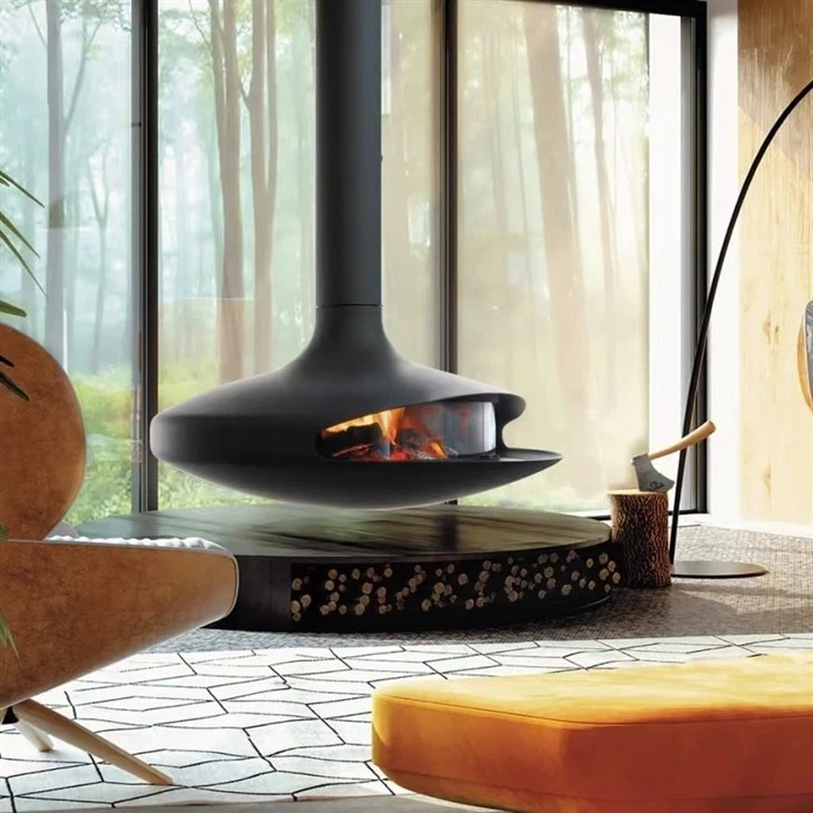 Indoor Decorative Suspended Fireplace