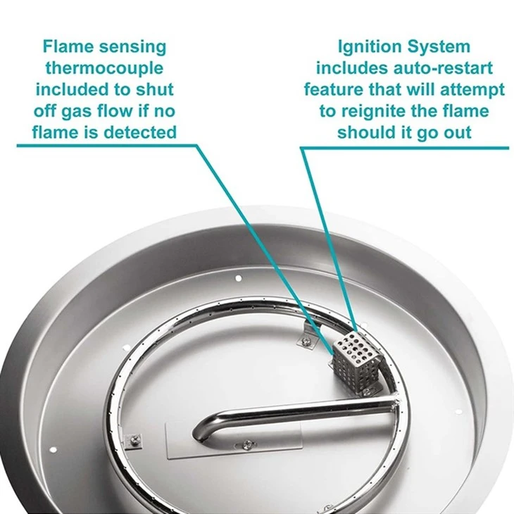 One Click Ignition Of Outdoor Romance: Gas Pit Burner