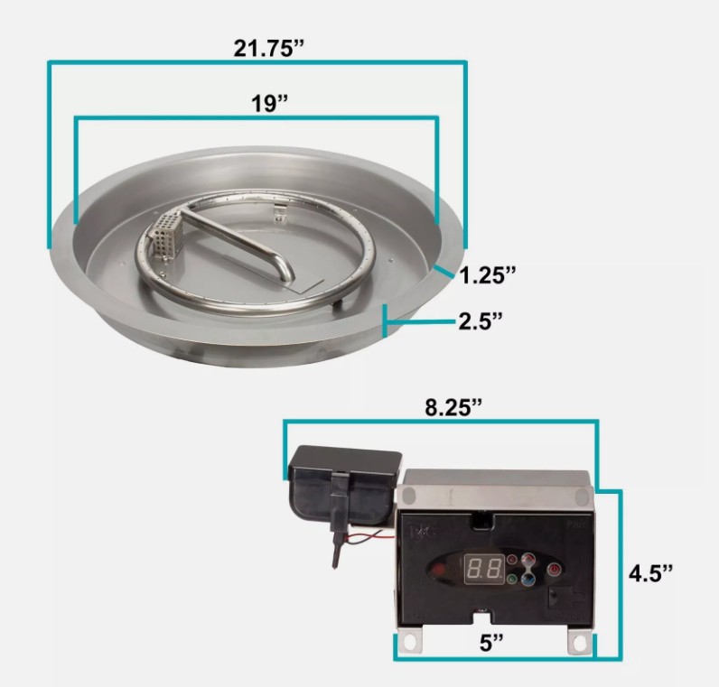 Remote Control Fire Pit Burner Kit Remote Control Fire Pit Burner Kit