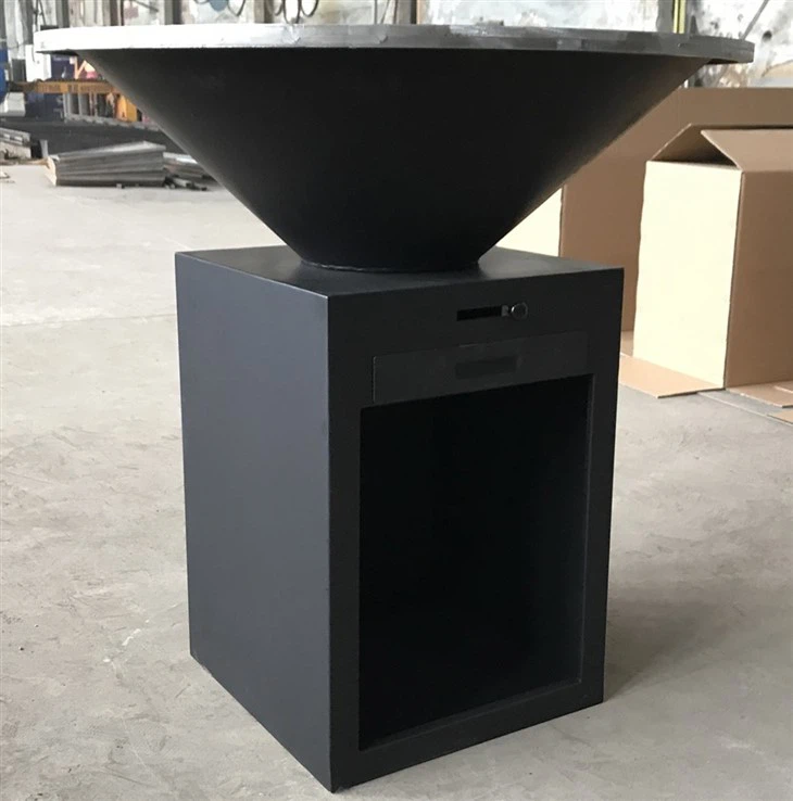 Outdoor Corten Fireplace Grill