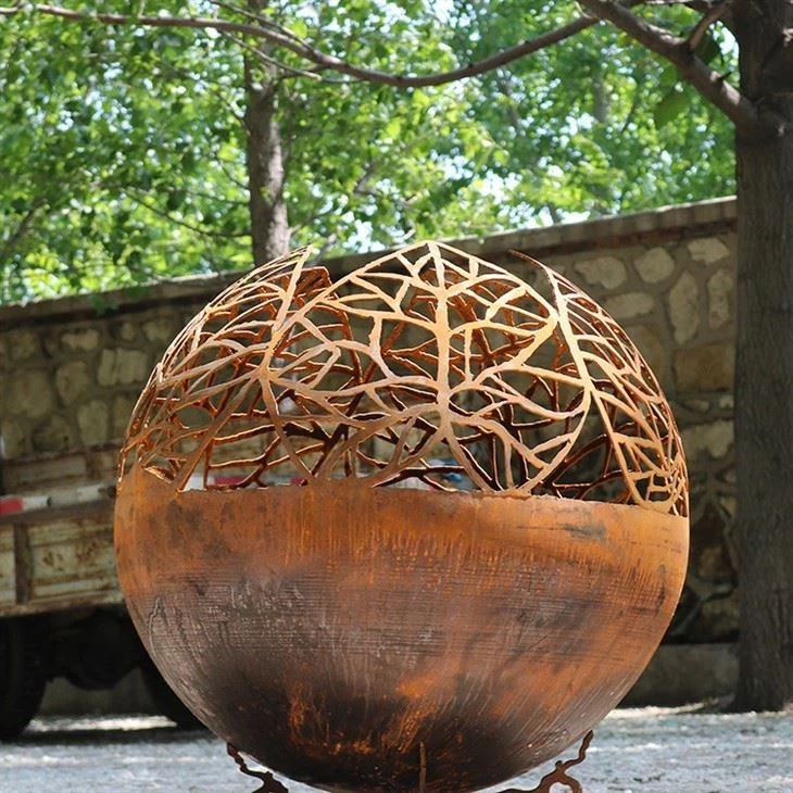 Steel Cutting Firepit Sphere high quality