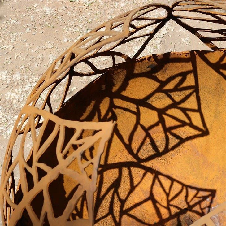Steel Cutting Firepit Sphere high quality