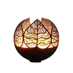ผู้ขายชั้นนำ Rustic Metal Art ตกแต่งเลเซอร์ตัด Fire Pit Ball