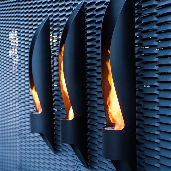 Wall Hanging Round Bioethanol Fireplace